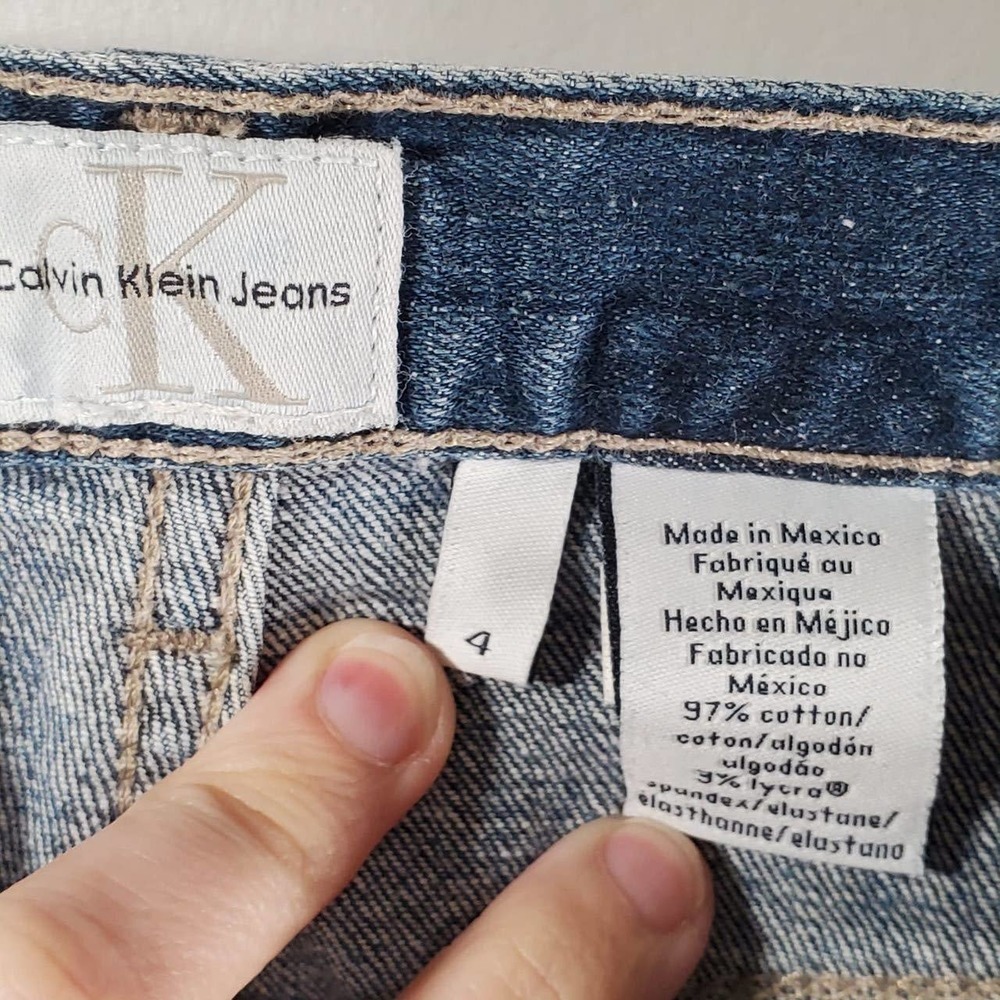 Calvin Klein Jeans Boot Cut Jean Faded Blue Wash Size 4 - Picture 8 of 10